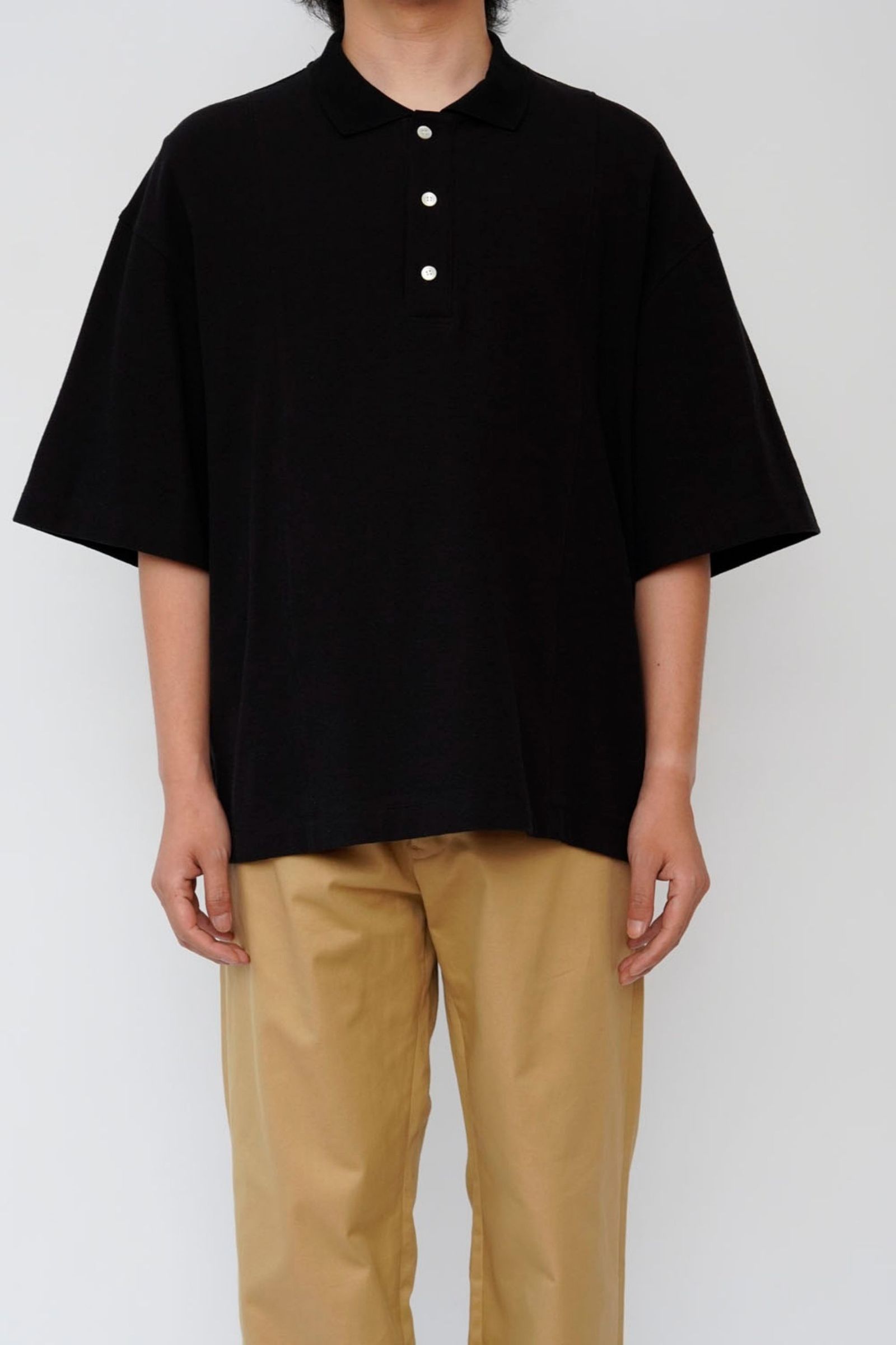 特価商品  EVCON - COTTON KNIT S/S POLO/NAVY | NapsNote トップス