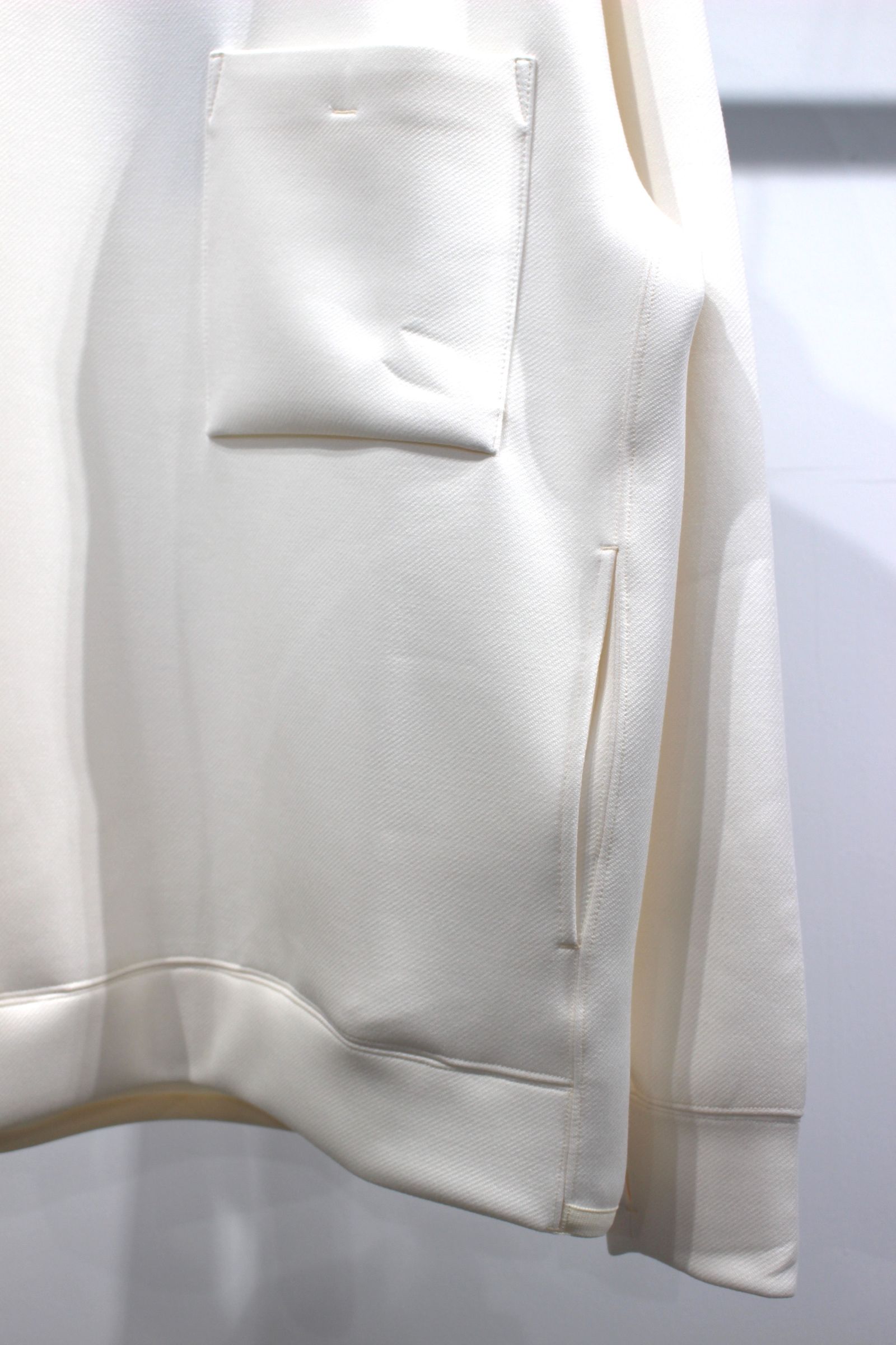 TWILL DOUBLE JERSEY P/O/WHITE