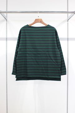 HYPER BIG SUVIN GIZA BASQUE SHIRT/GREEN-BLACK