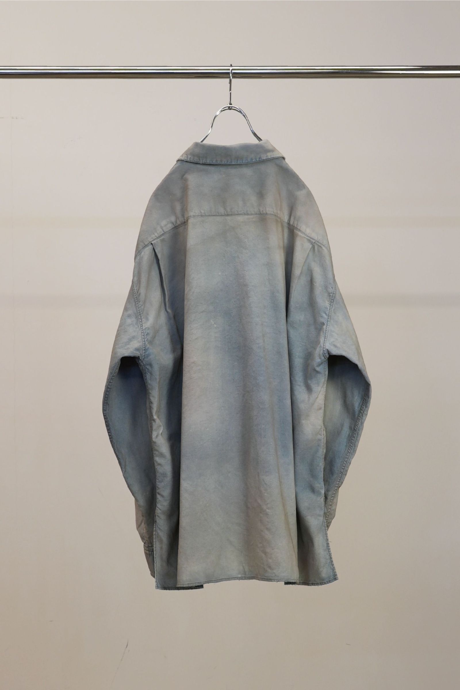 BRUSHSTROKE AGING SHIRT | INDIGO | シャツ