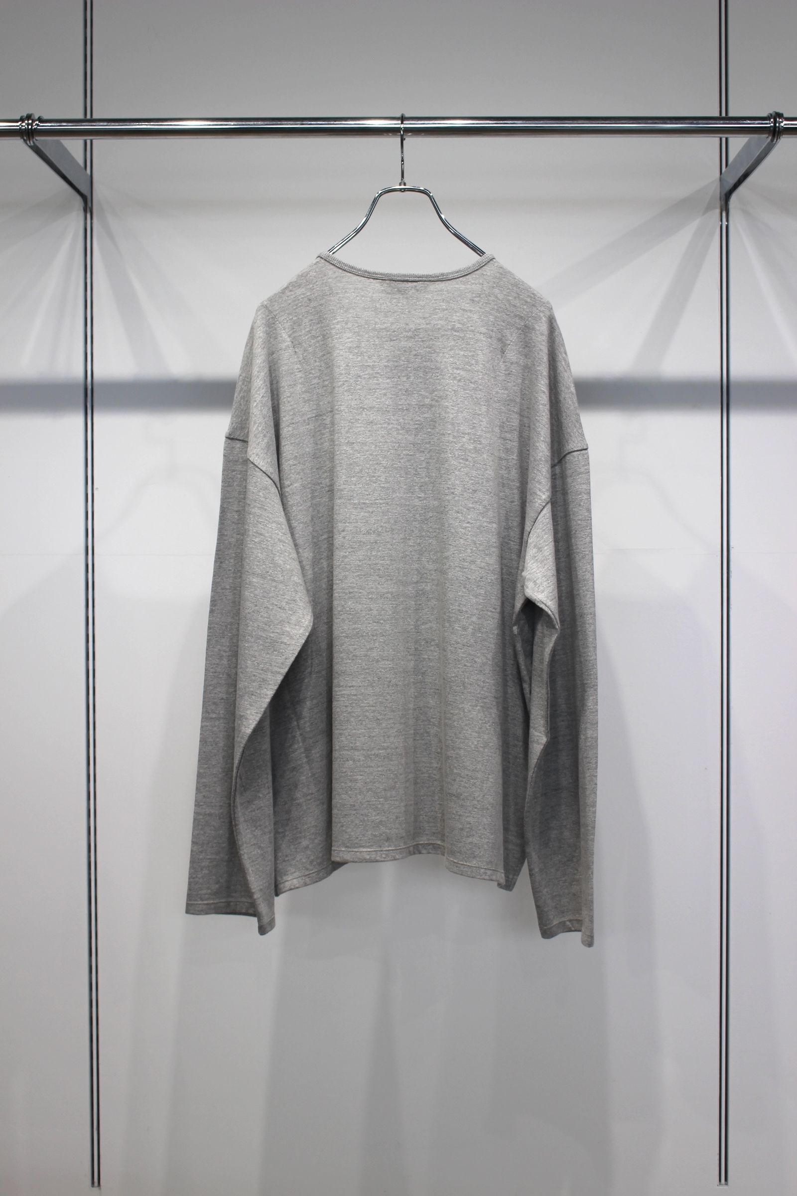 C/R LS T-SHIRT | GRAY | カットソー
