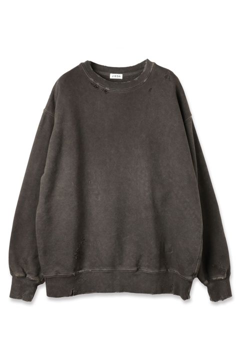 DAMAGE PIGMENT SWEAT CREW | BLACK | スウェット