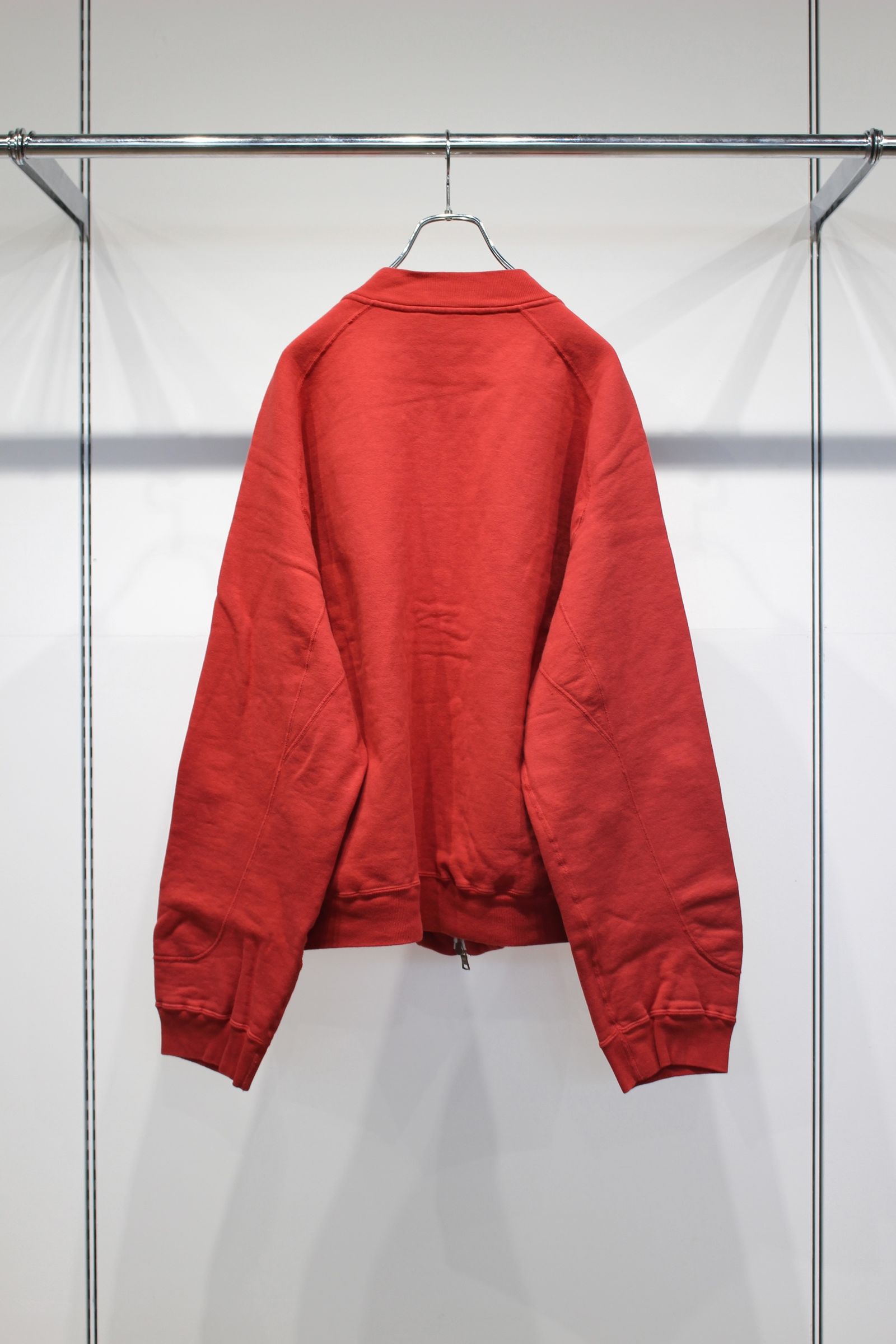 FLEECE-LINED SWEAT VERSITY SHIRT | RED | スウェット