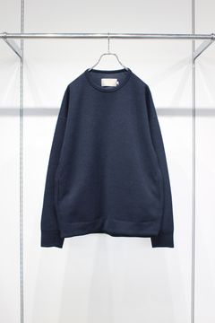 MOLLE YARN TWILL KNIT P/O | NAVY | クルーネックプルオーバー