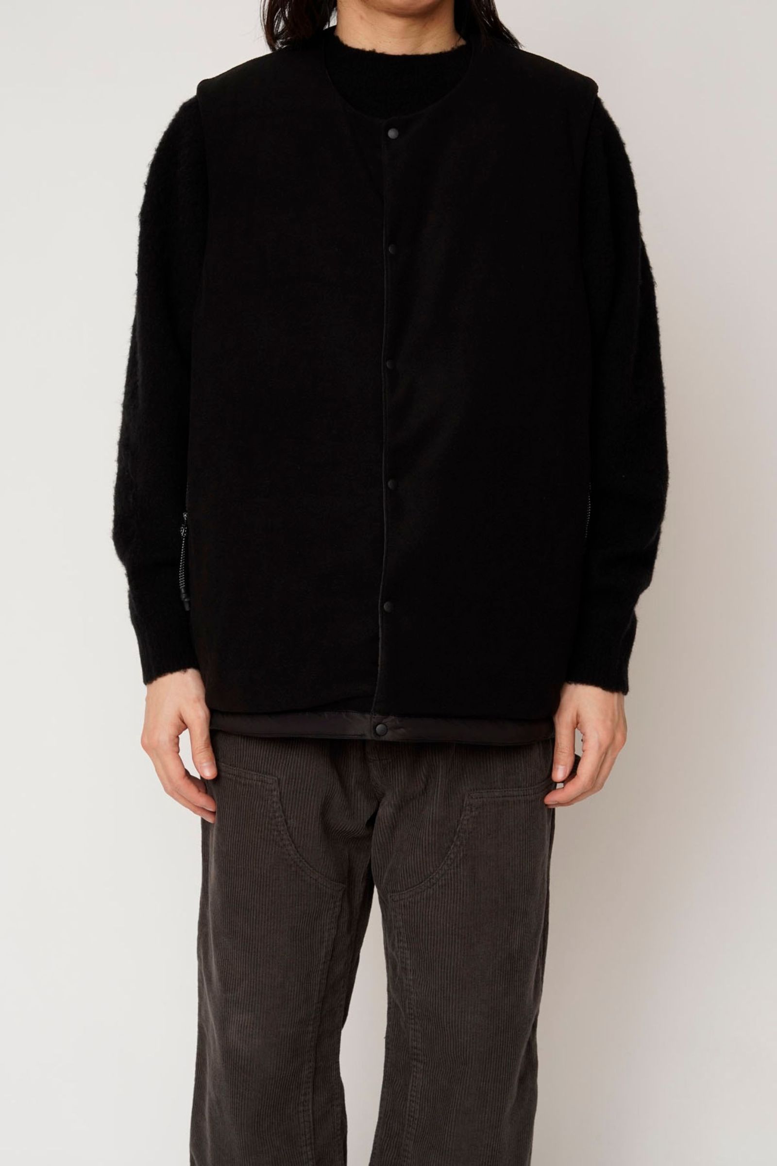 TAION DOWN REVERSIBLE VEST | BLACK | ダウンベスト