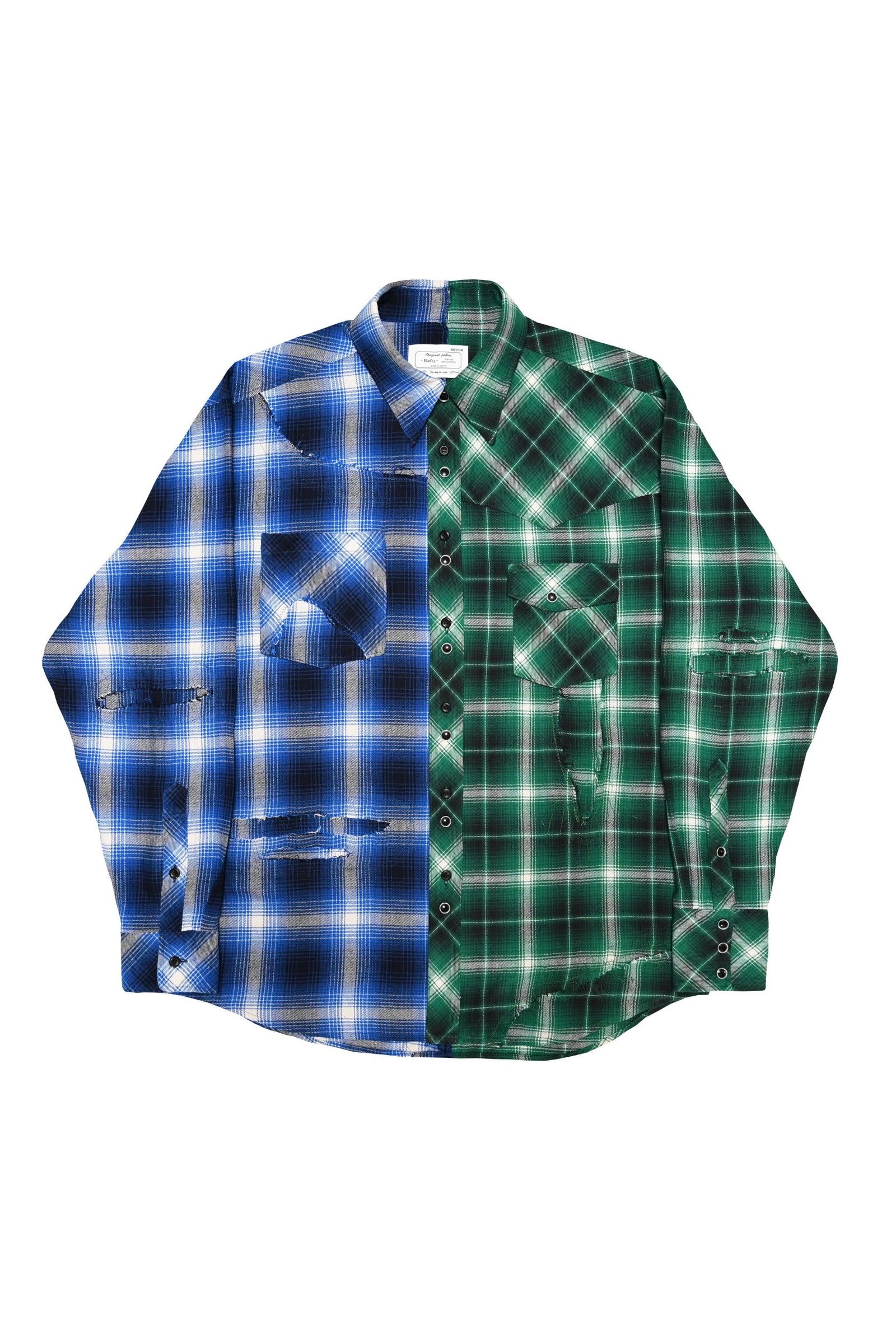 Remake shirt | GRE-BLU | シャツ