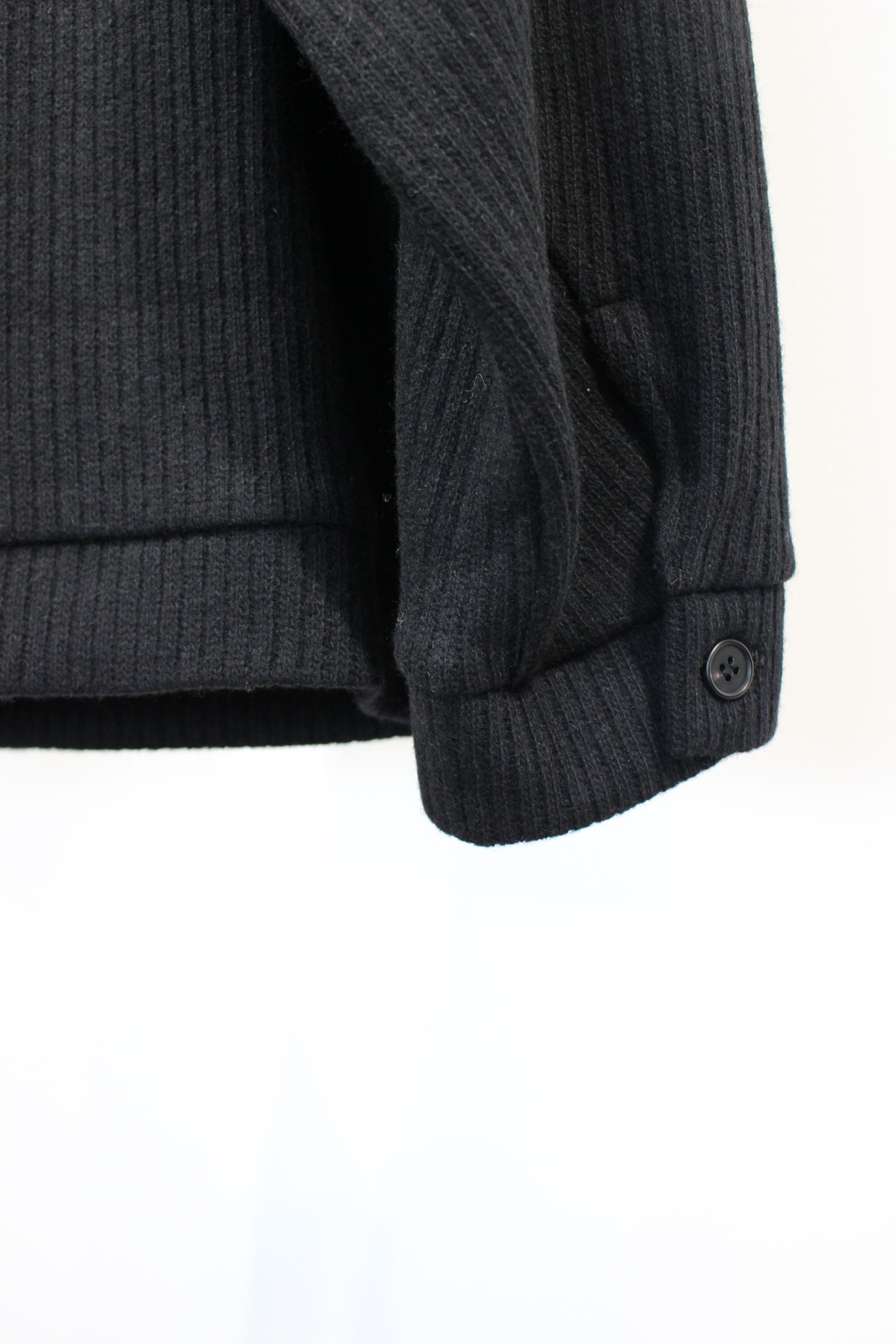 JieDa - WOOL RIB JACKET/BLACK | NapsNote