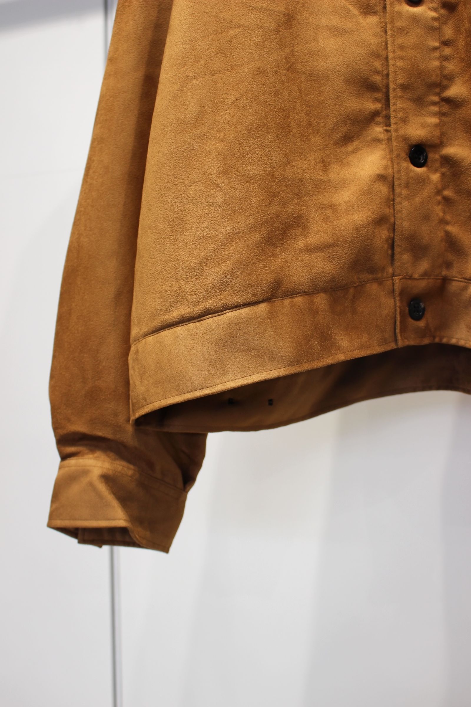 VEGAN SUEDE WORK SHIRT BLOUSON | BROWN | ライトアウター