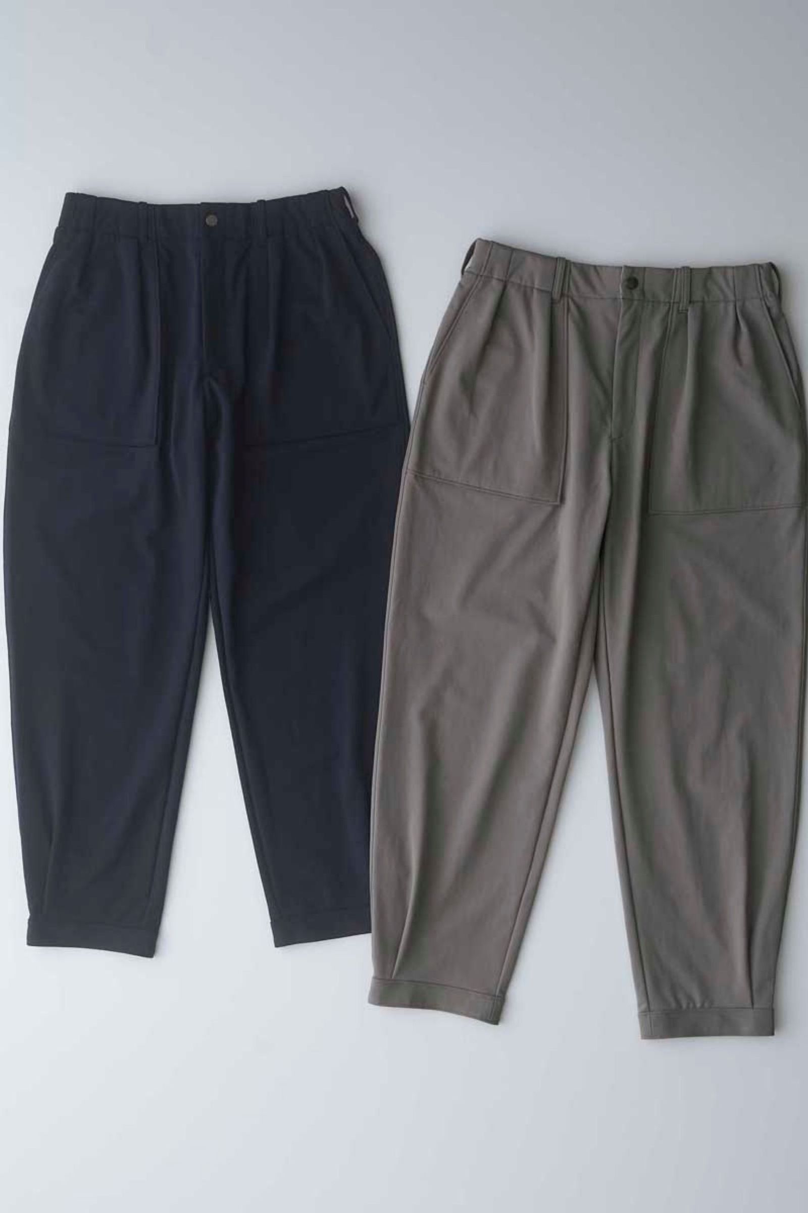FRENCH TERRY HEM TUCK PANTS | STEEL GRAY | パンツ
