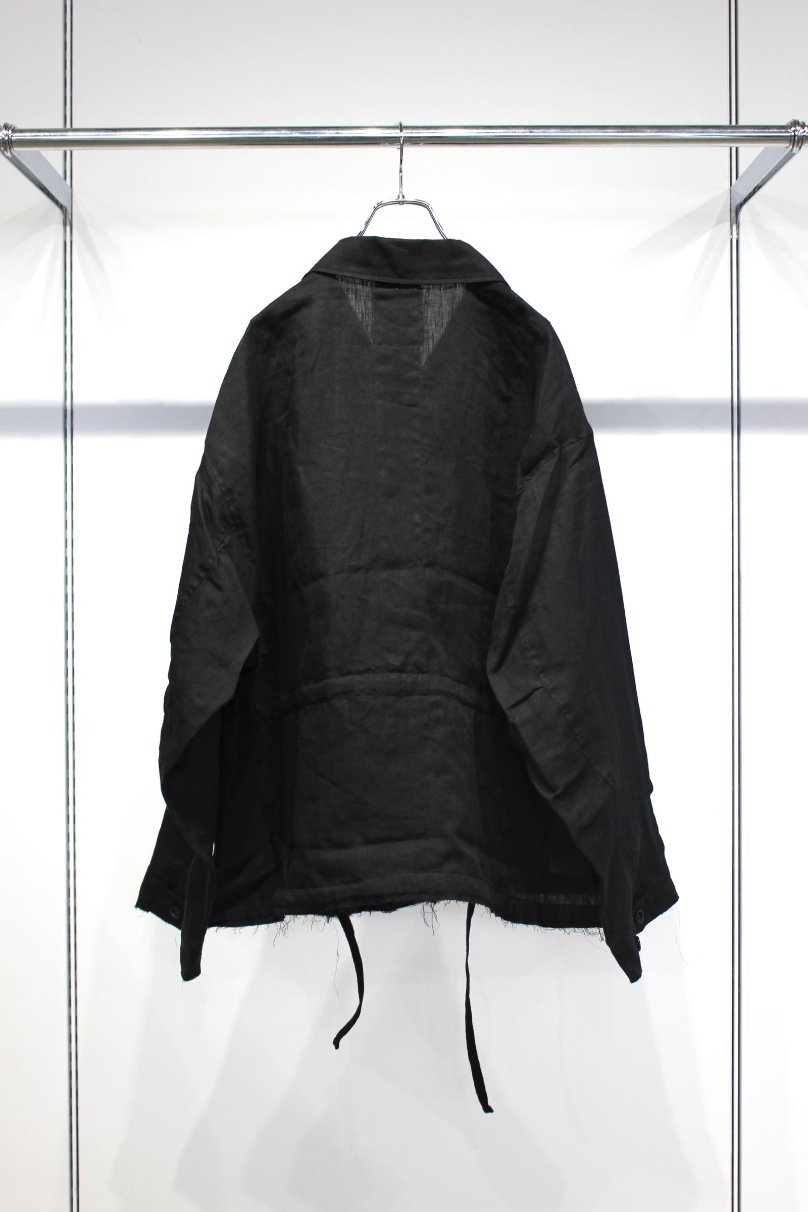 100/S LINEN FIELD JACKET | BLACK | フィールドジャケット
