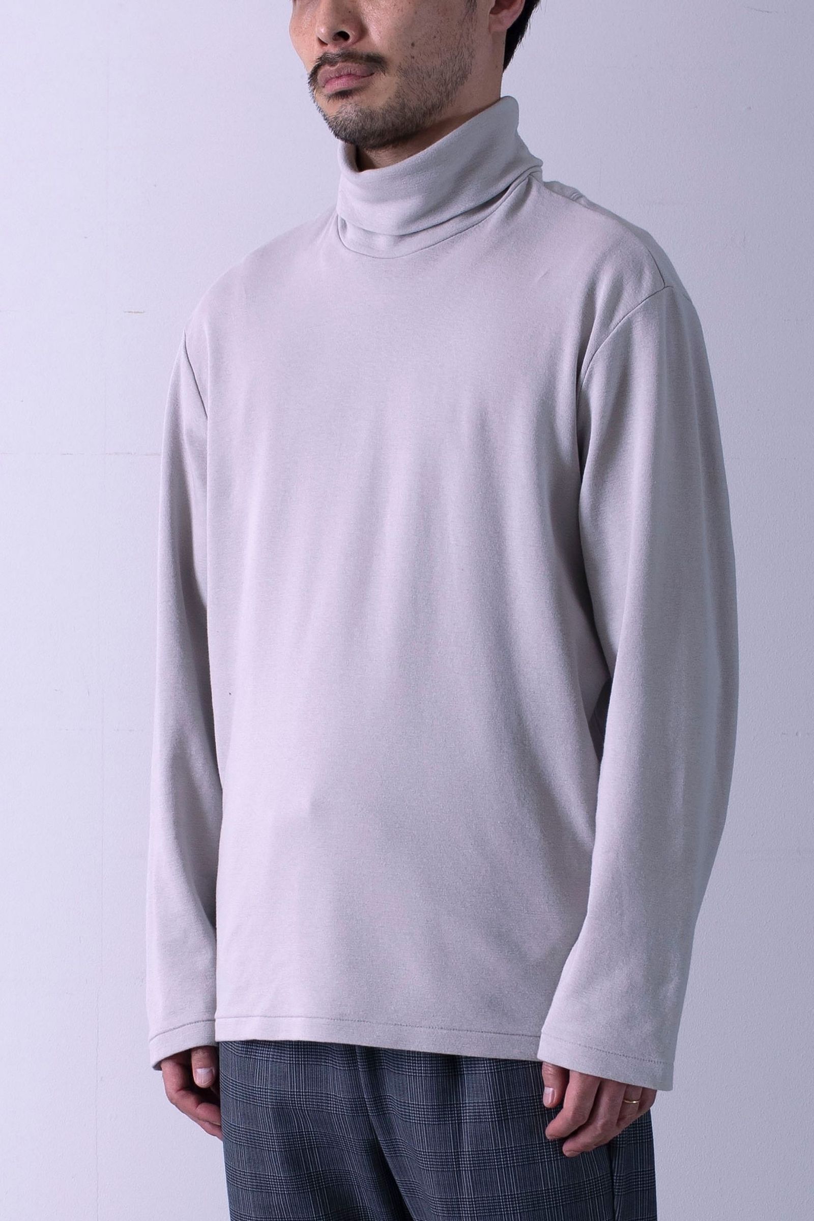 CRUNCH CASHMERE L/S TTL TEE/タートルネックカットソー