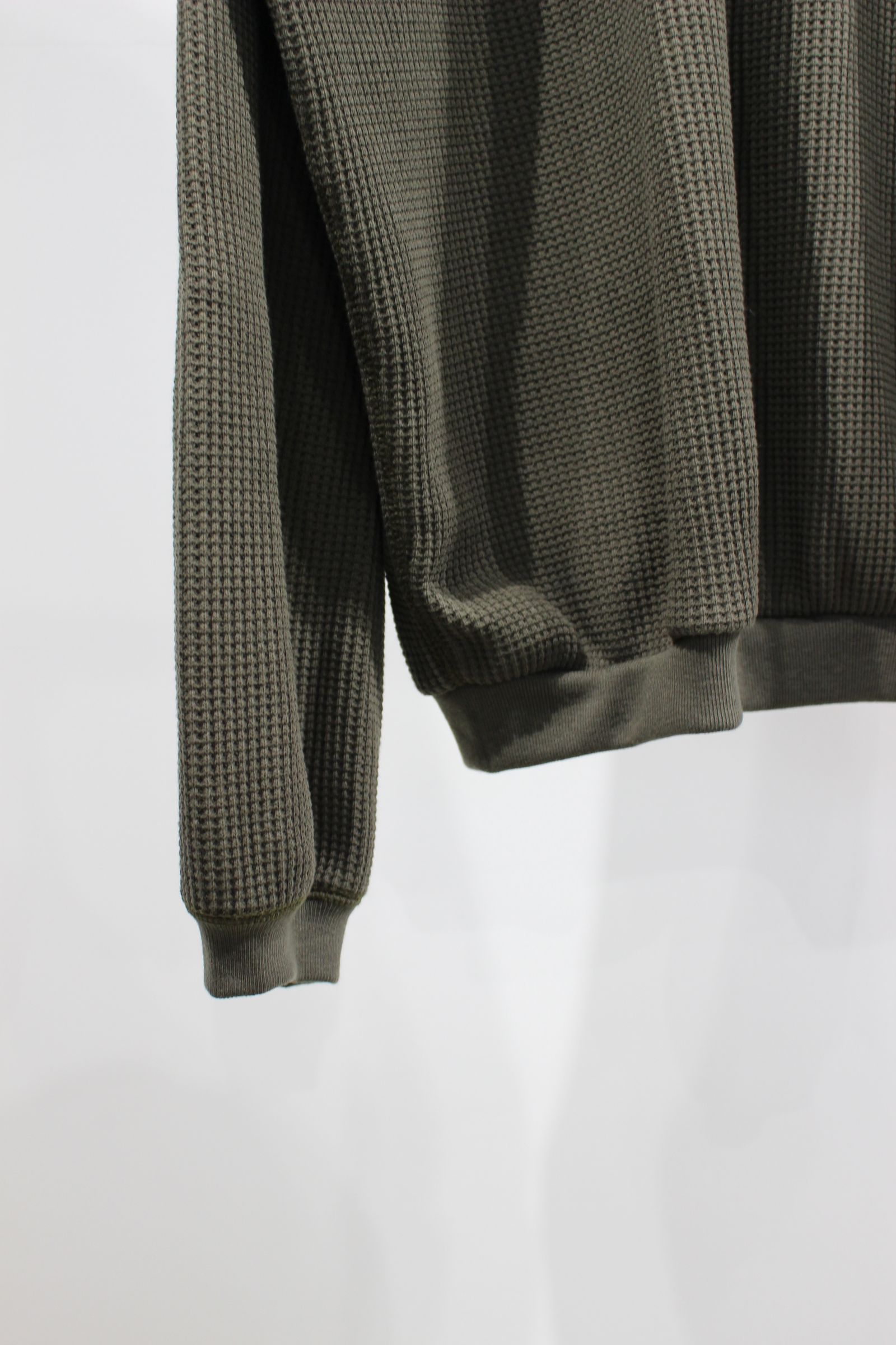 TURTLENECK WAFFLE OVERSIZE LS/KAHKI
