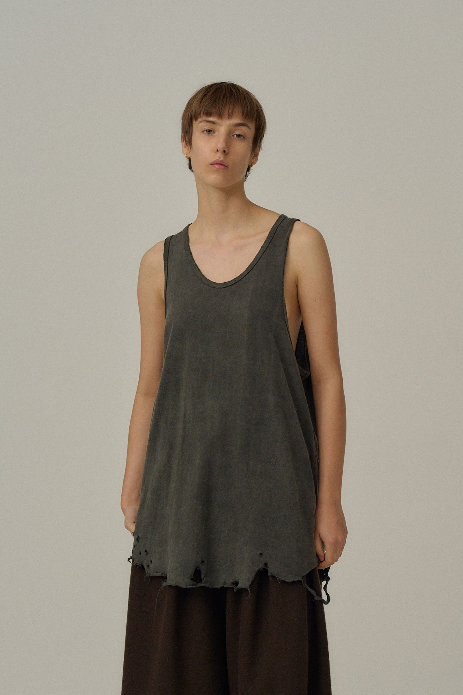 DAMAGE TANK TOP | BLACK | タンクトップ