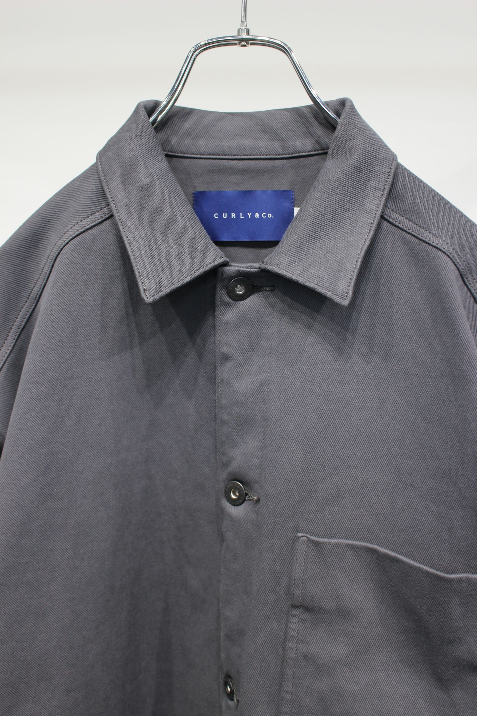 DENIM TRUCKER JACKET -slate gray- | SLATE GRAY | ニットデニム