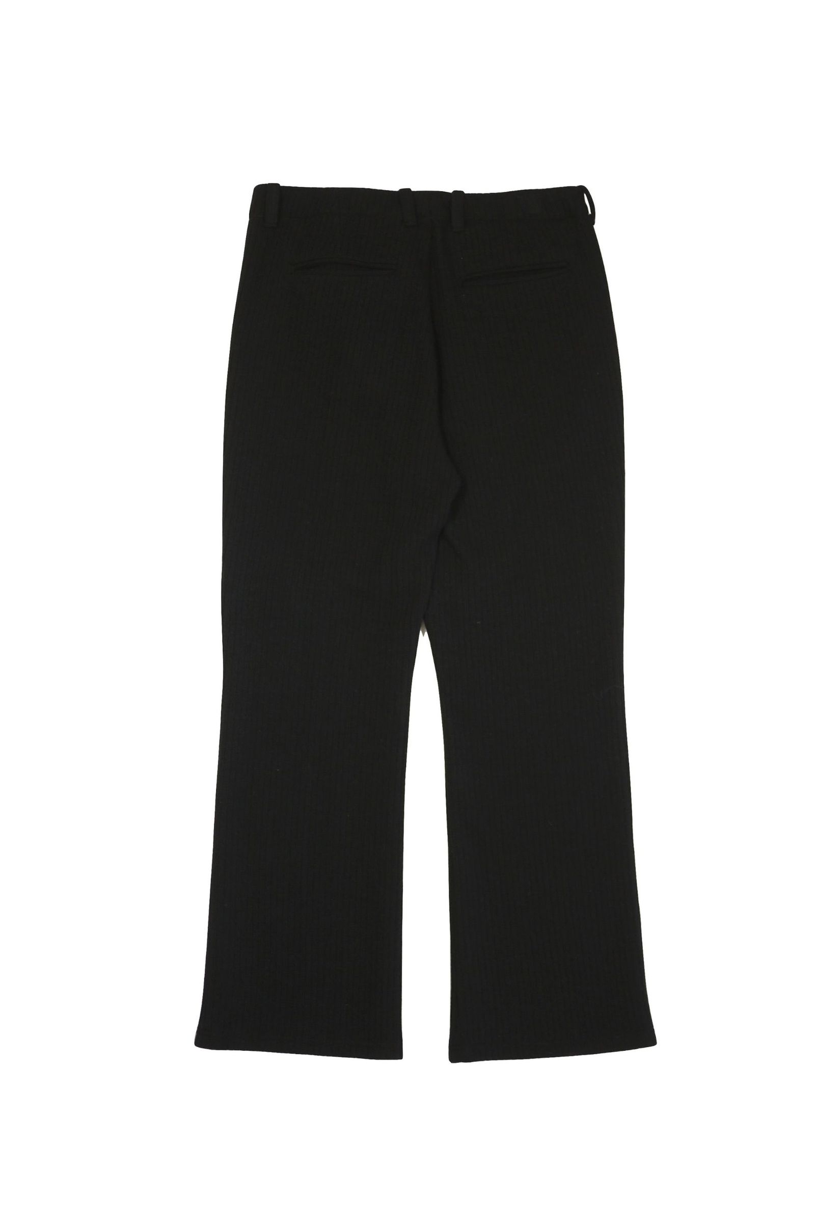 JieDa - [ラスト1点] WOOL RIB SLACKS/BLACK | NapsNote