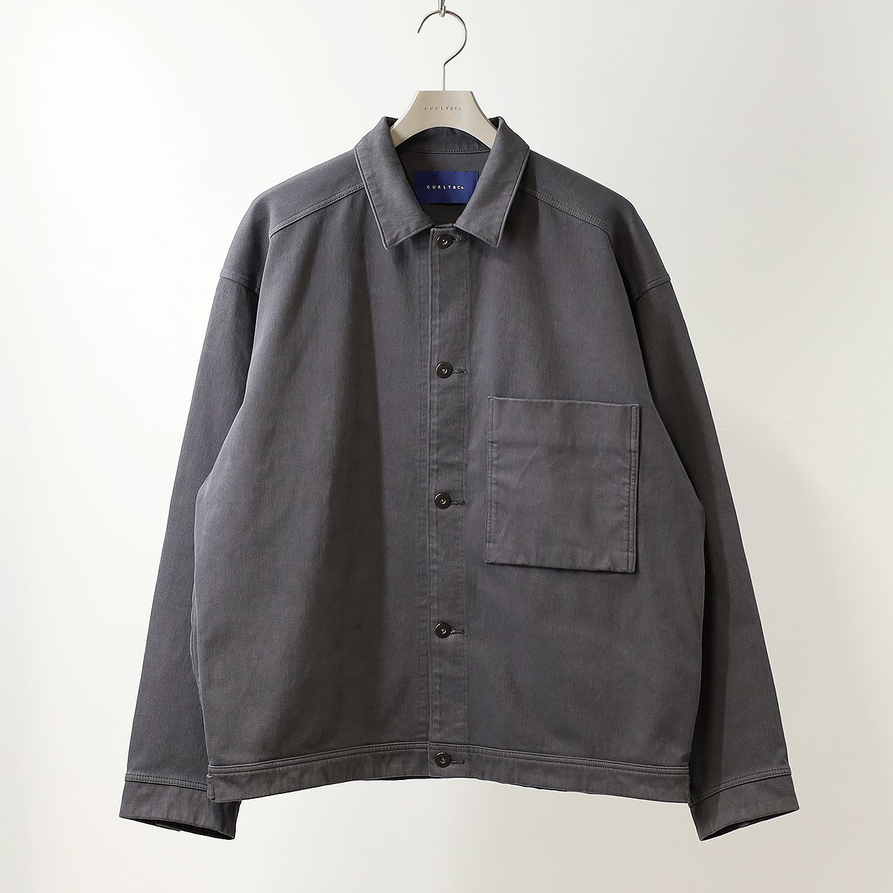 DENIM TRUCKER JACKET -slate gray- | SLATE GRAY | ニットデニム