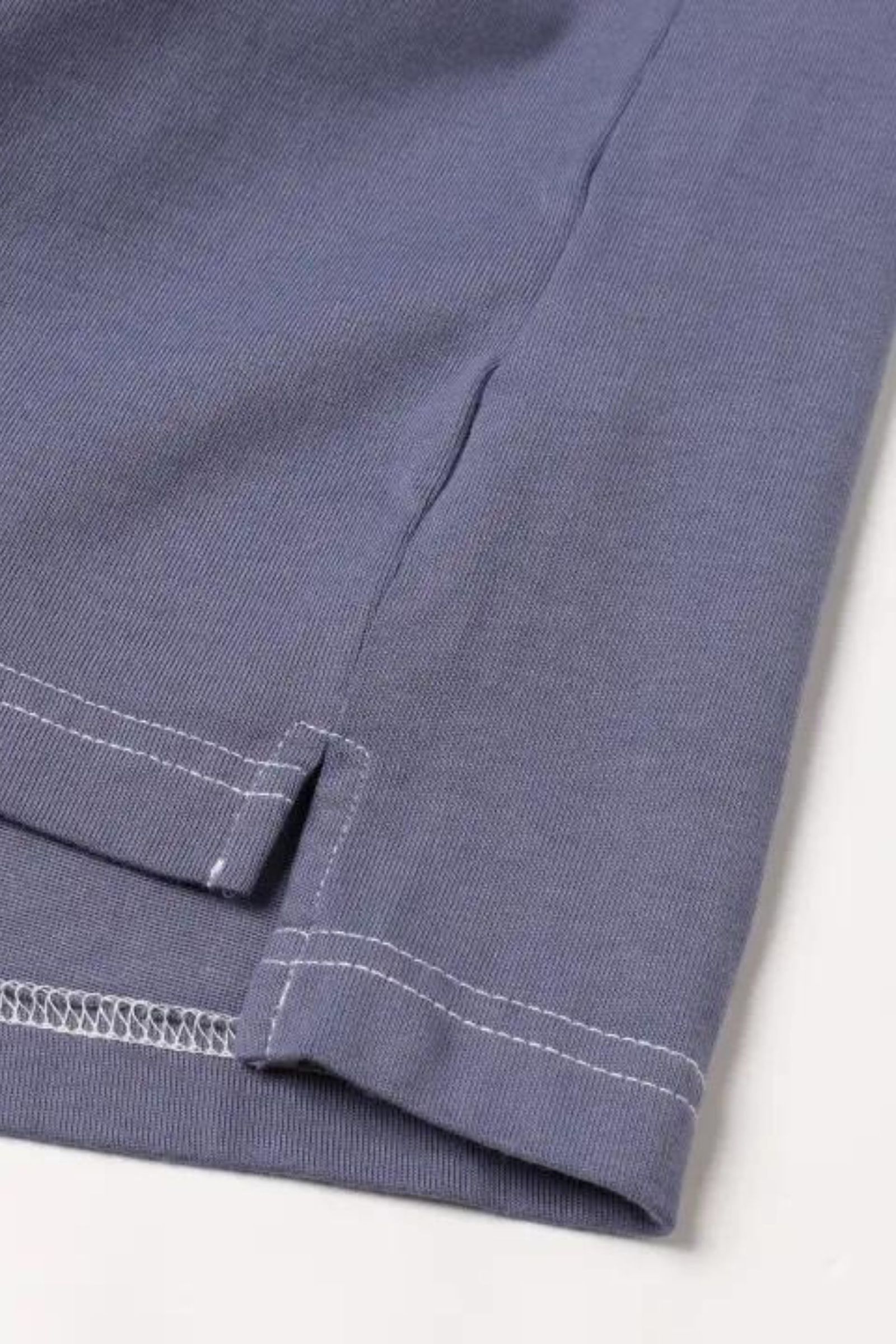 DYED OVER SIZE TEE/カットソー/パープル