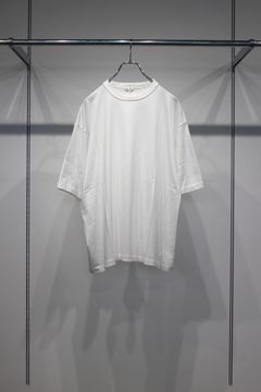 SEA ISLAND TOMPKINS LOOP JERSEY HYPER BIG BINDER NECK TUBE TEE | WHITE | カットソー