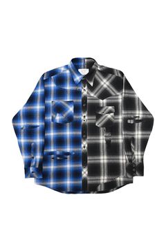Remake shirt | BLK-BLU | シャツ