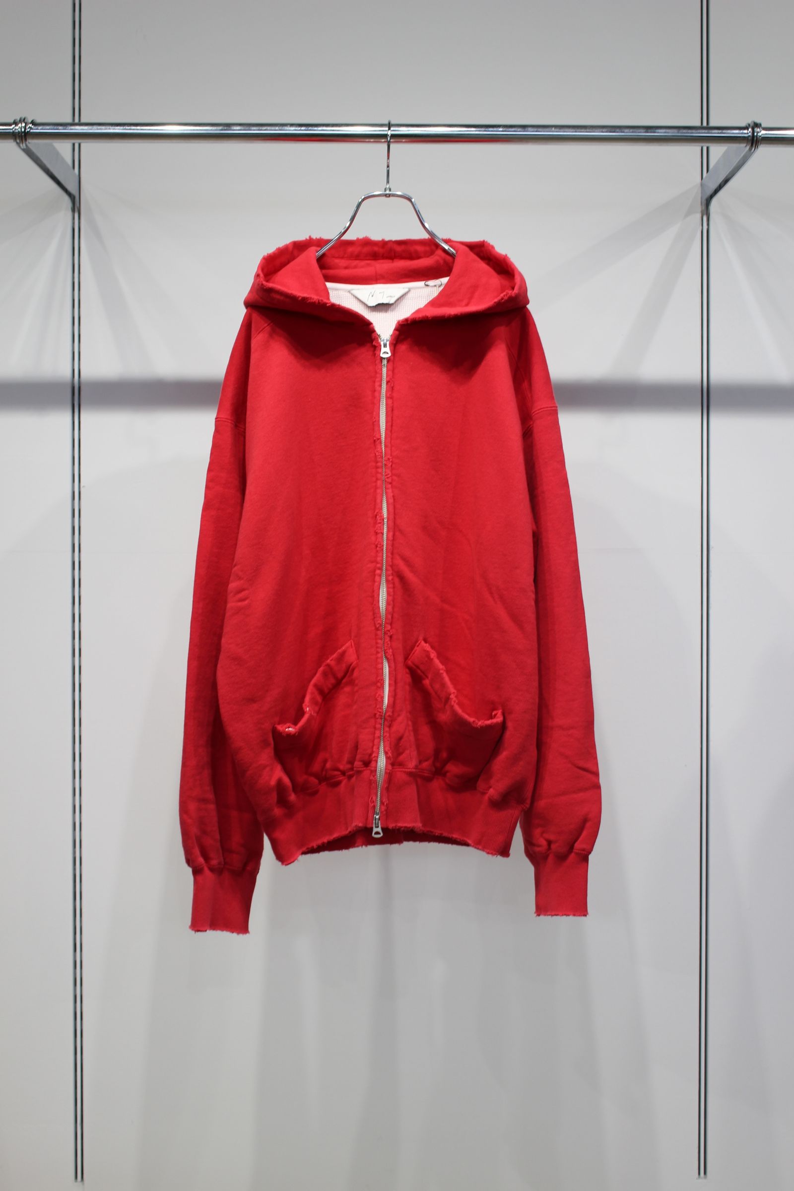 ZIP UP HOODIE | RED | ジップフーディー