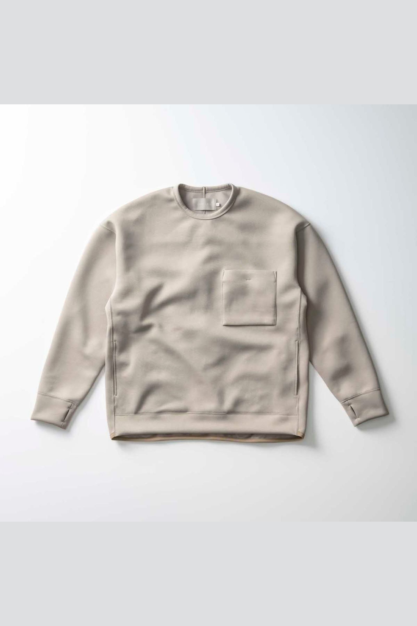 TWILL DOUBLE JERSEY P/O/BEIGE