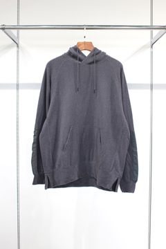 WOOL FLEECE HOODIE/MID GRAY