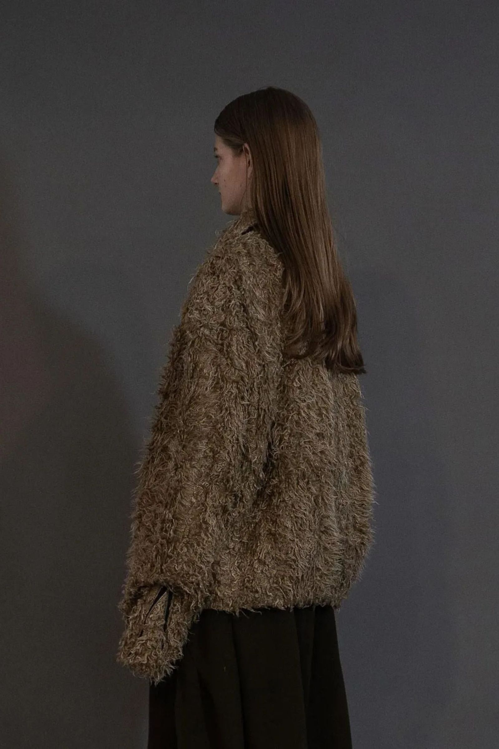SHAGGY RIDERS JACKET | BEIGE | ライダースジャケット