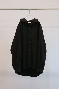 HOODIE SHIRT | BLACK | シャツ