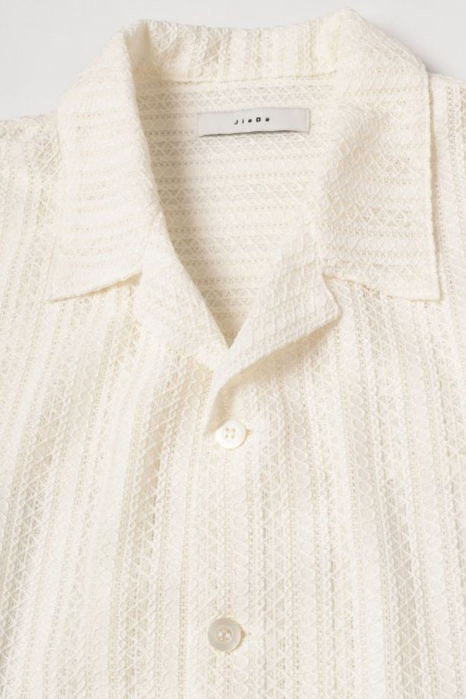 LACE SHIRT S/S/シャツ（半袖）/アイボリー
