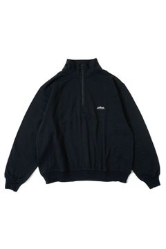 THOUSANDMILE HALF ZIP SWEAT SET UP/BLACK