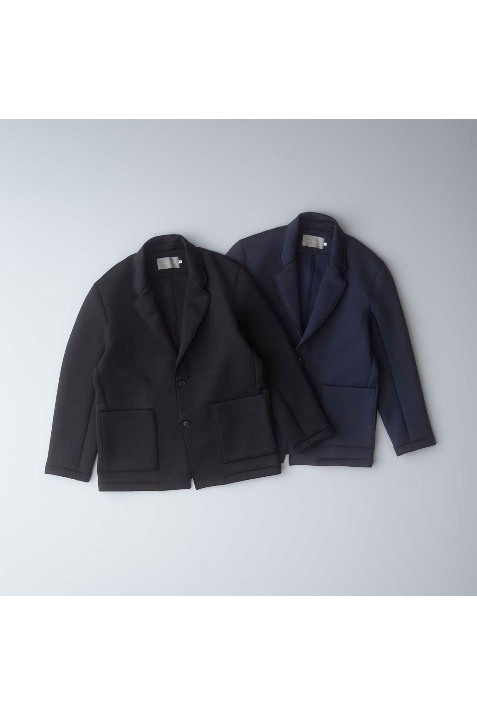 CURLY - SMOOTH DOUBLE-KNIT JACKET/BLACK | NapsNote