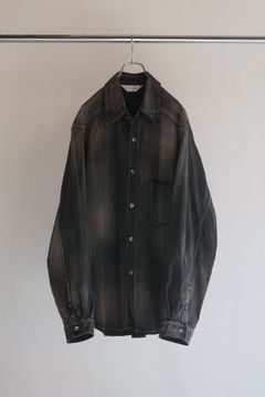 DRESS DENIM SHIRT | BLACK | シャツ