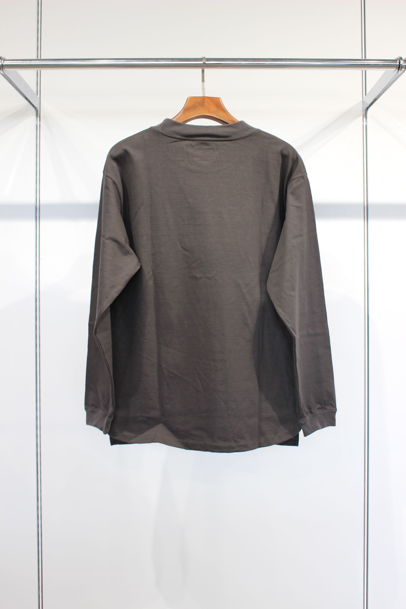HEAVY PLATING L/S TEE | CHACOAL | カットソー