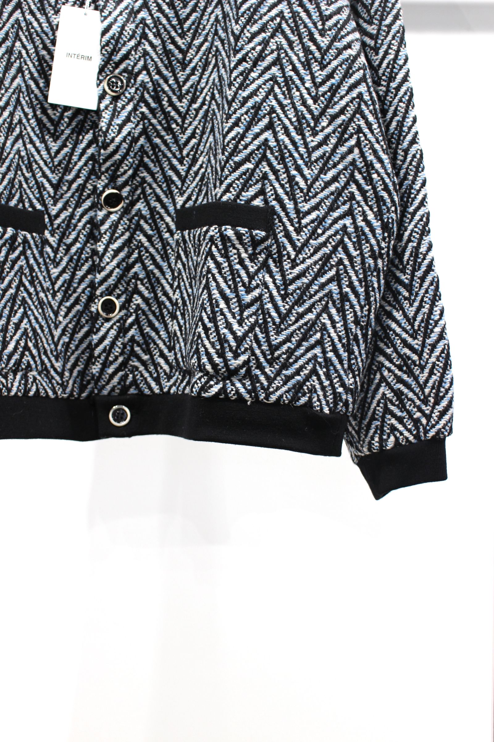 HYPER BIG LOVAT KIRK TWEED HBT TIROL CREW JACKET/BLACK-BLUE