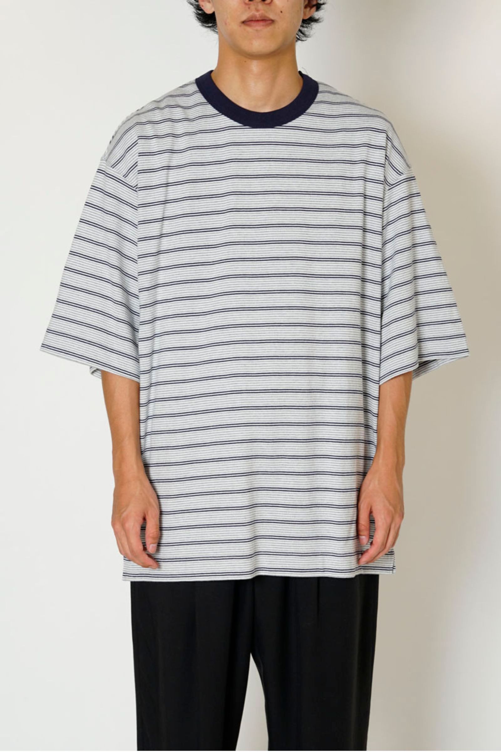 PMULTI BORDER S/S T-SHIRT/NAVY