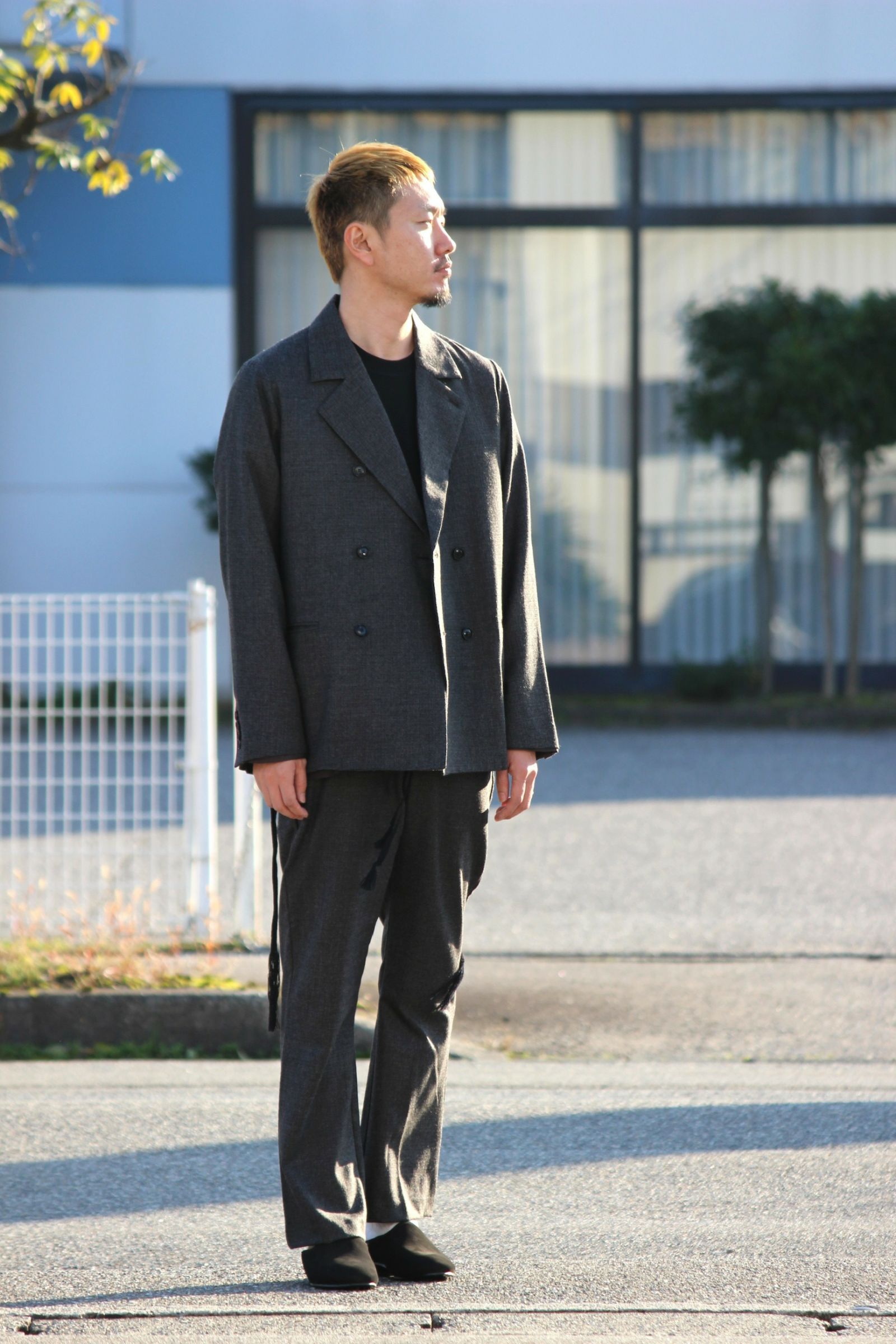 Style!【bukht/ブフト】NOTCHED LAPEL JACKET＆EASY TROUSERS着てみ