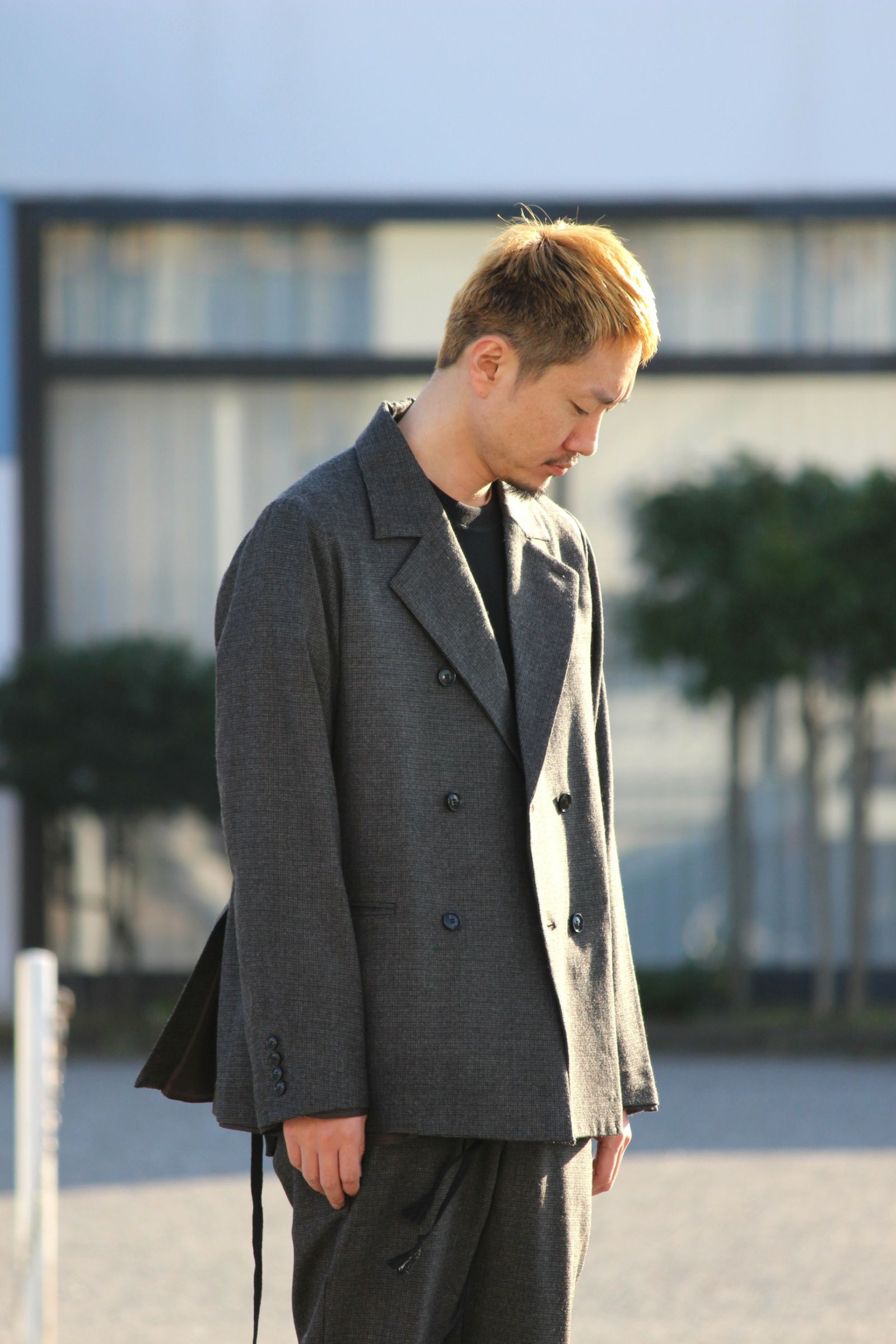 Style!【bukht/ブフト】NOTCHED LAPEL JACKET＆EASY TROUSERS着てみ 