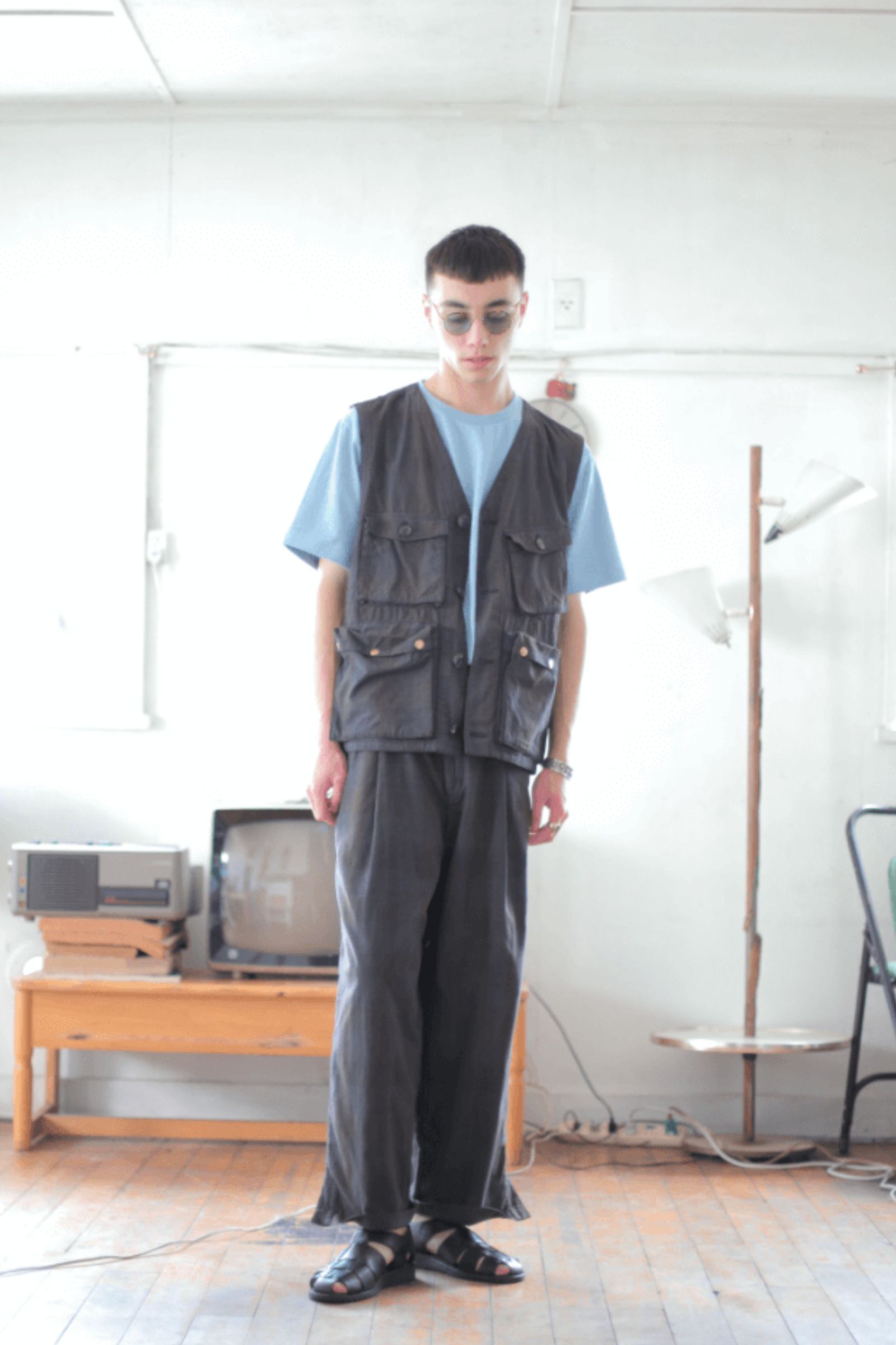 ChahChah - [ラスト1点] CC AGING WORK PANTS/チェックワークパンツ ...