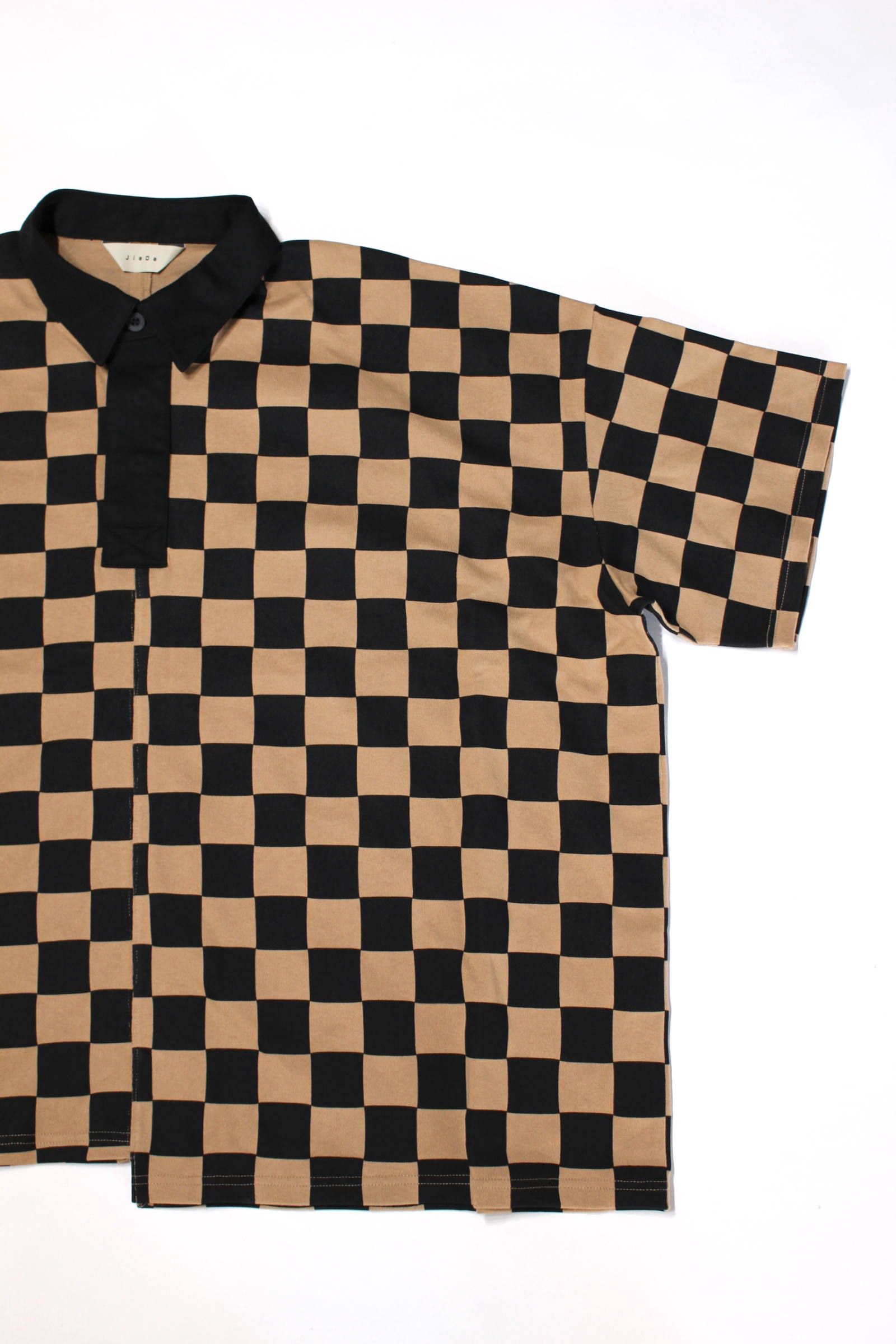 JieDa - [ラスト1点] CHECKERED RUGBY SHIRT/チェックラグビーシャツ 