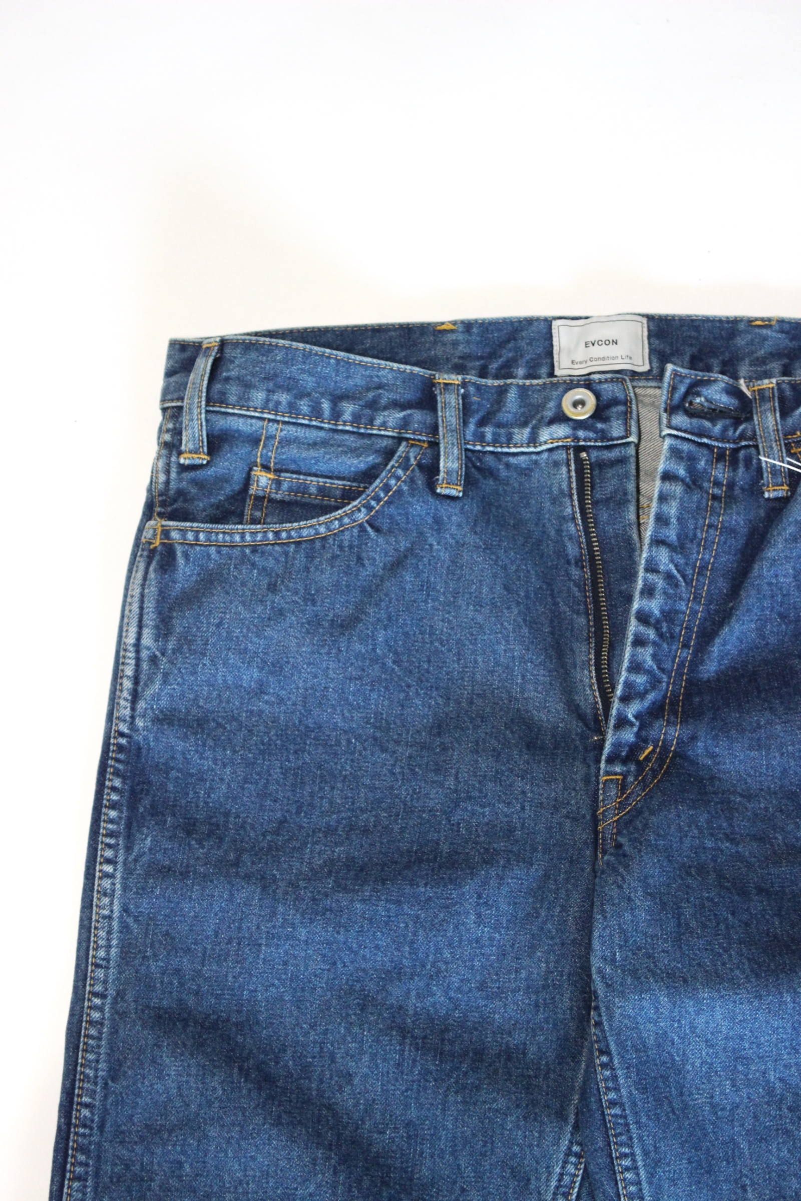 EVCON - 5POCKET DENIM PANTS(BIO WASH)/テーパードデニム