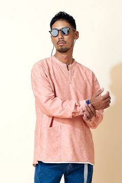 [ラスト1点] NOMADIC LS SMOCK SHIRTS | PINK | シャツ