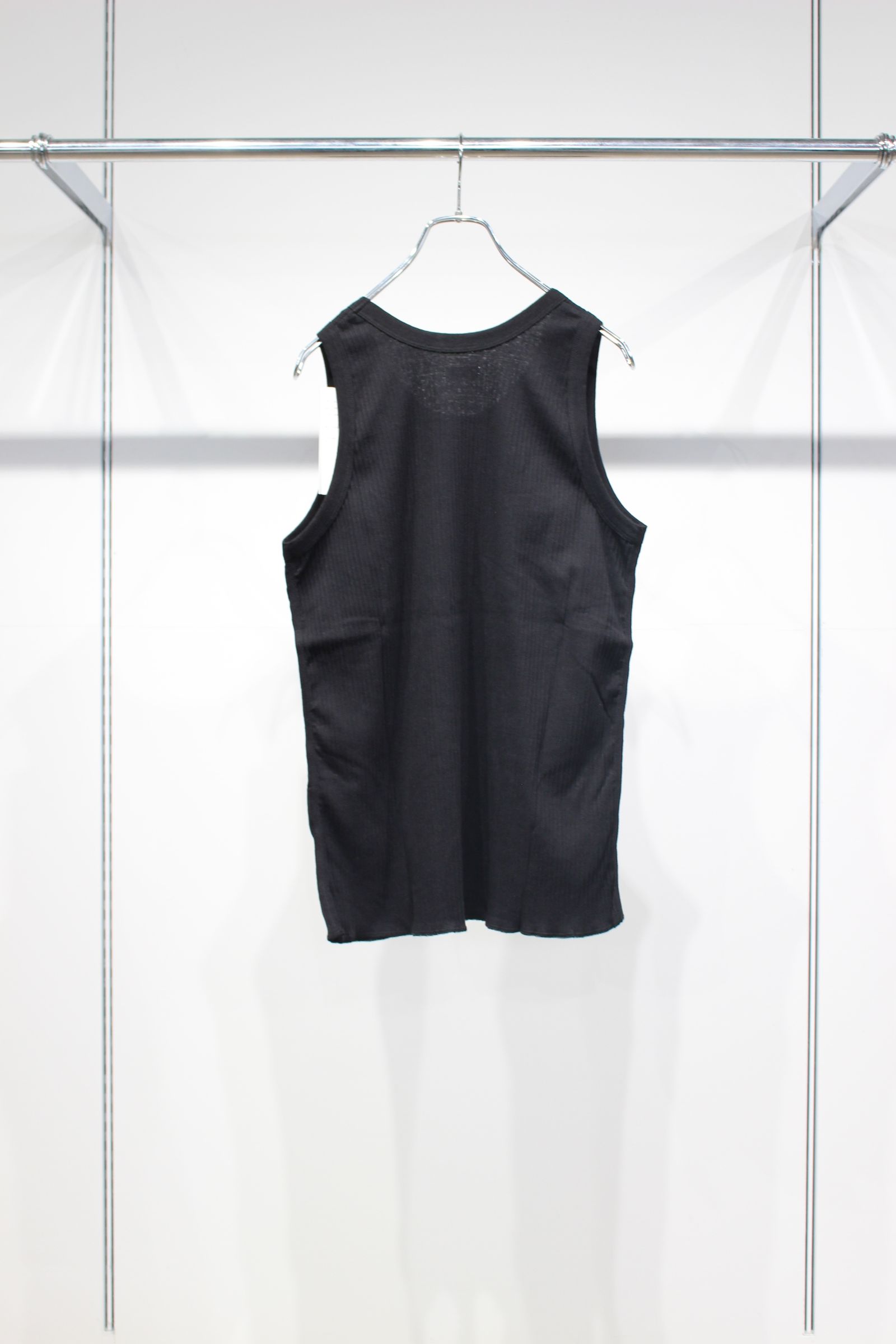 VINTAGE LIGHT RIB T/TOP | BLACK | タンクトップ