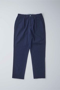 DENIM 1TUCK EZ TAPERED SLACKS -INDIGO- | INDIGO | ニットデニム
