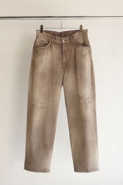 P/TAPERED 5P DENIM PANTS | BROWN | デニム