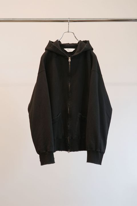 ZIPUP HOODIE | BLACK | ジップアップフーディー