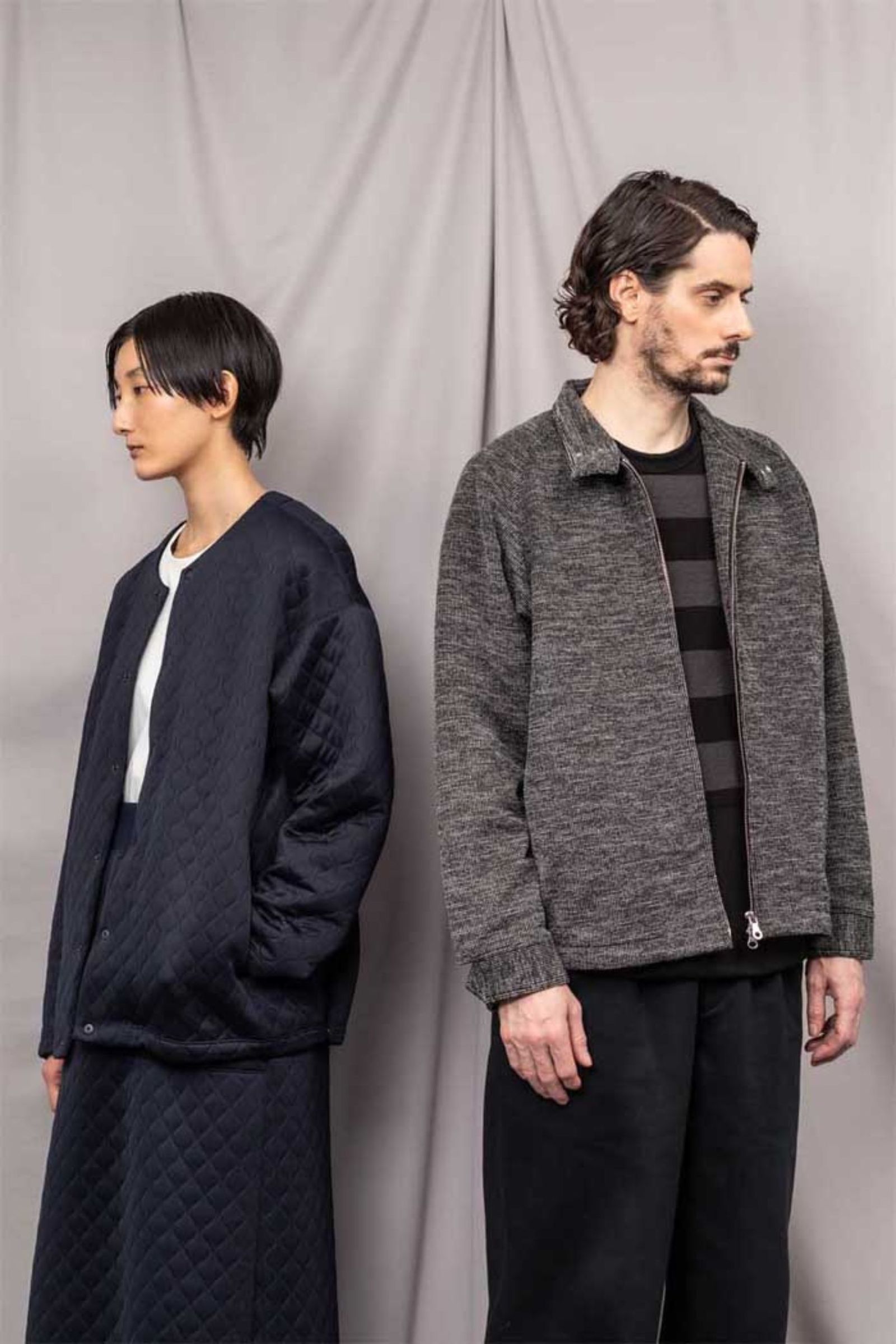 STRAIGHT SILHOUETTE TAB PANTS -solid-/MOCHA