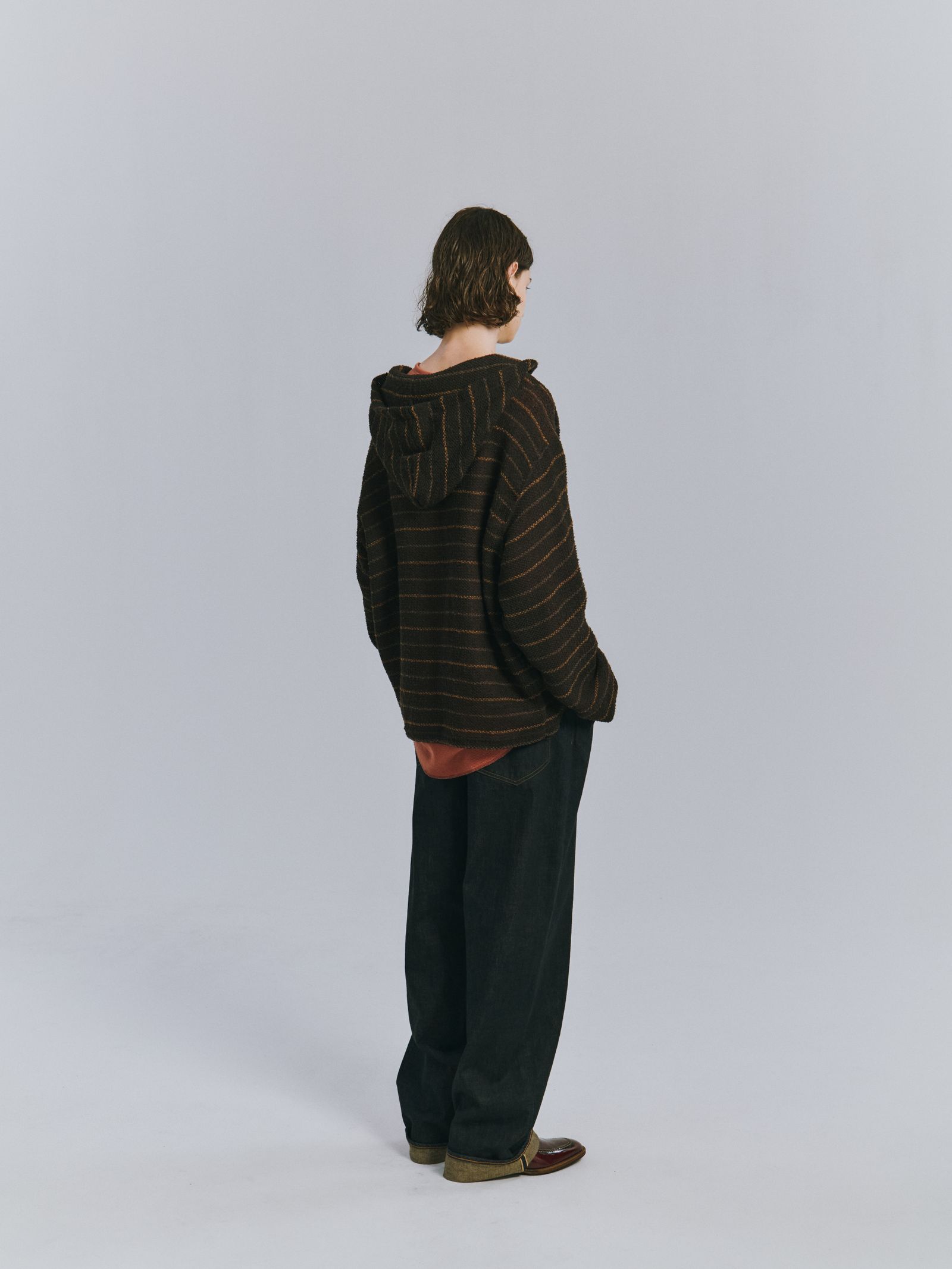 [ラスト1点] CUT BORDER HOODIE | BLACK | フーディー