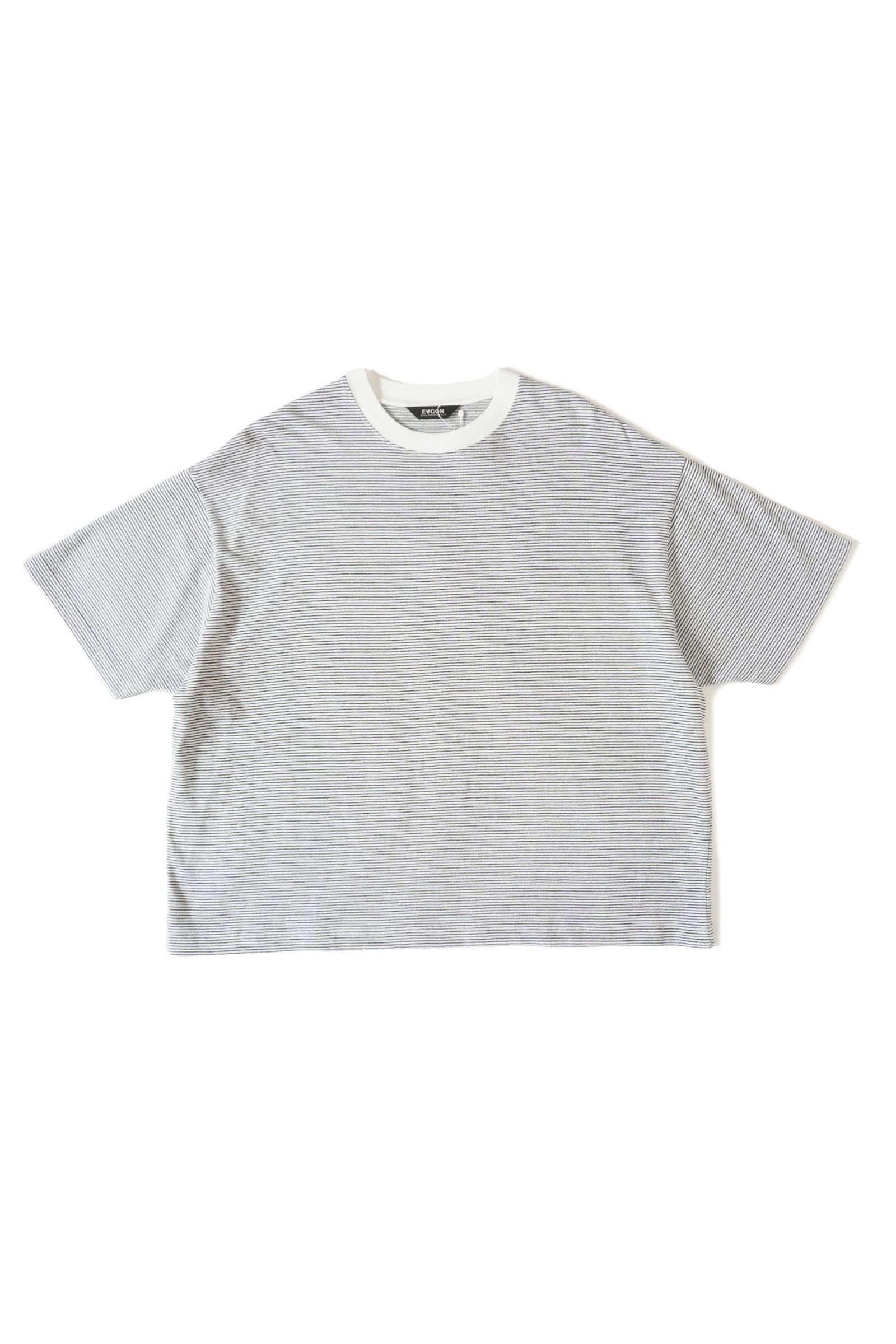 BORDER WIDE S/S T-SHIRT/WHITE