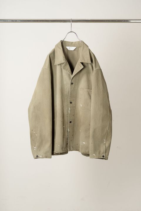 HERRINGBONE WORK SHIRT | M.GREEN | ワークシャツ
