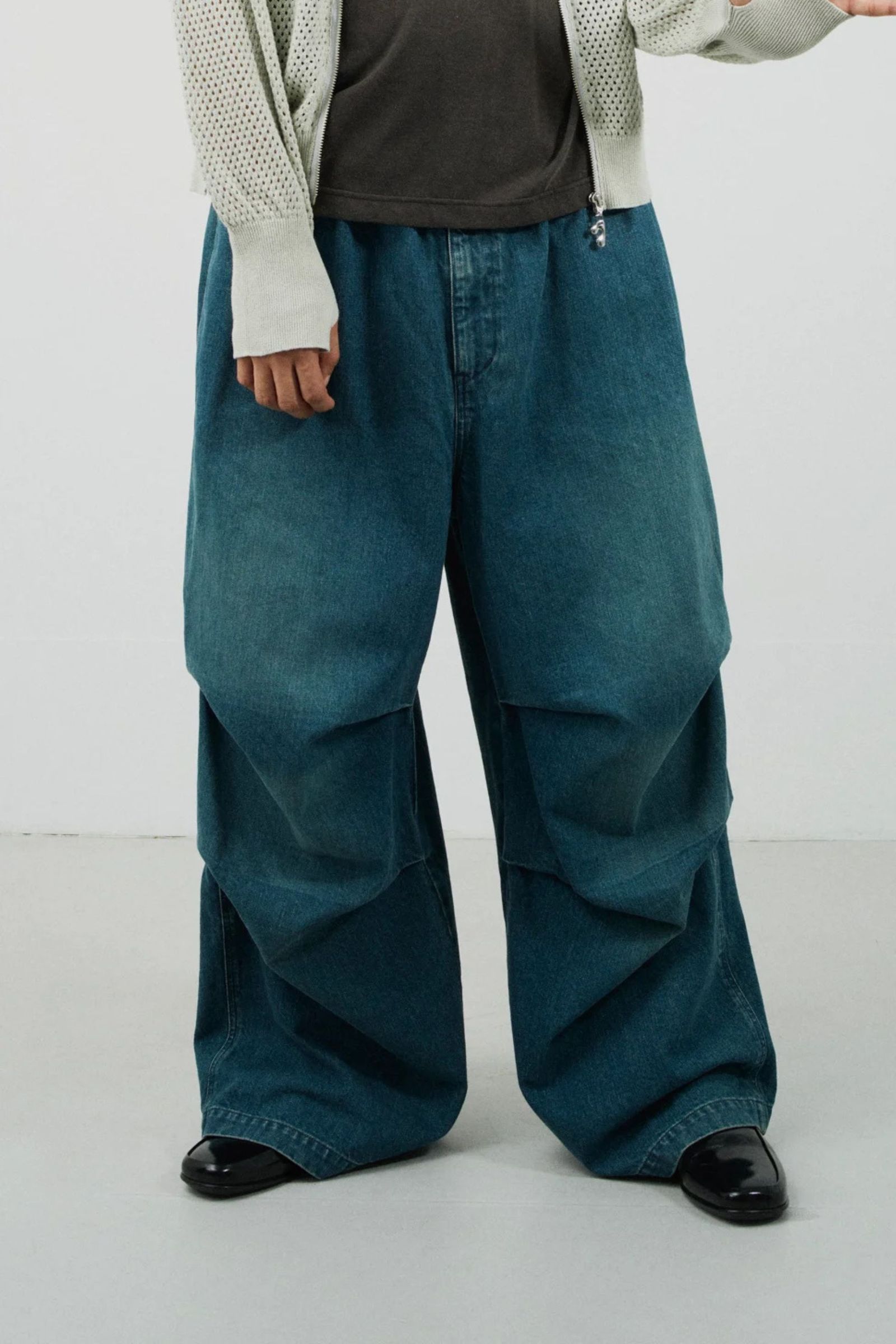 [ラスト1点] PARACHUTE DENIM PANTS | INDIGO | デニム